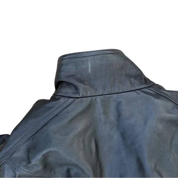 Wilsons‎ Leather Men's Black Leather Motorcycle Jacket XXL Insulated - Picture 5 of 12